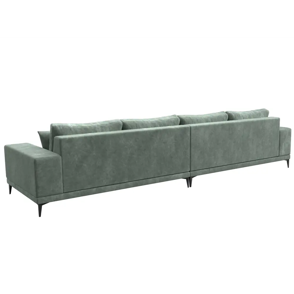 Фото 5 Диван прямой Льюес Лонг Лига диванов 126708 354x88x103 см велюр цвет brut 08 зеленый Фото 5 Диван прямой Льюес Лонг Лига диванов 126708 354x88x103 см велюр цвет brut 08 зеленый