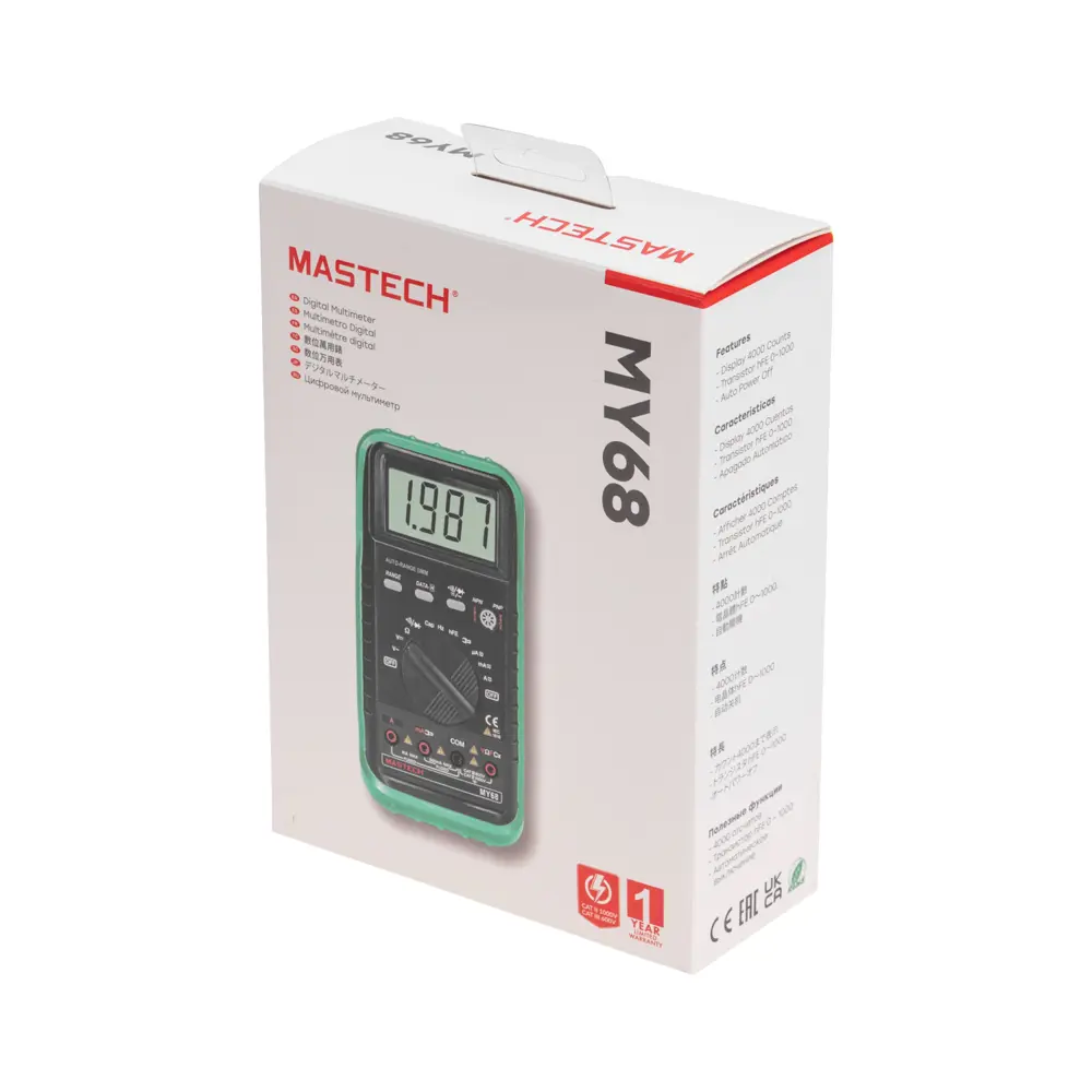 Фото 4 Мультиметр ручной Mastech 13-2058 Фото 4 Мультиметр ручной Mastech 13-2058