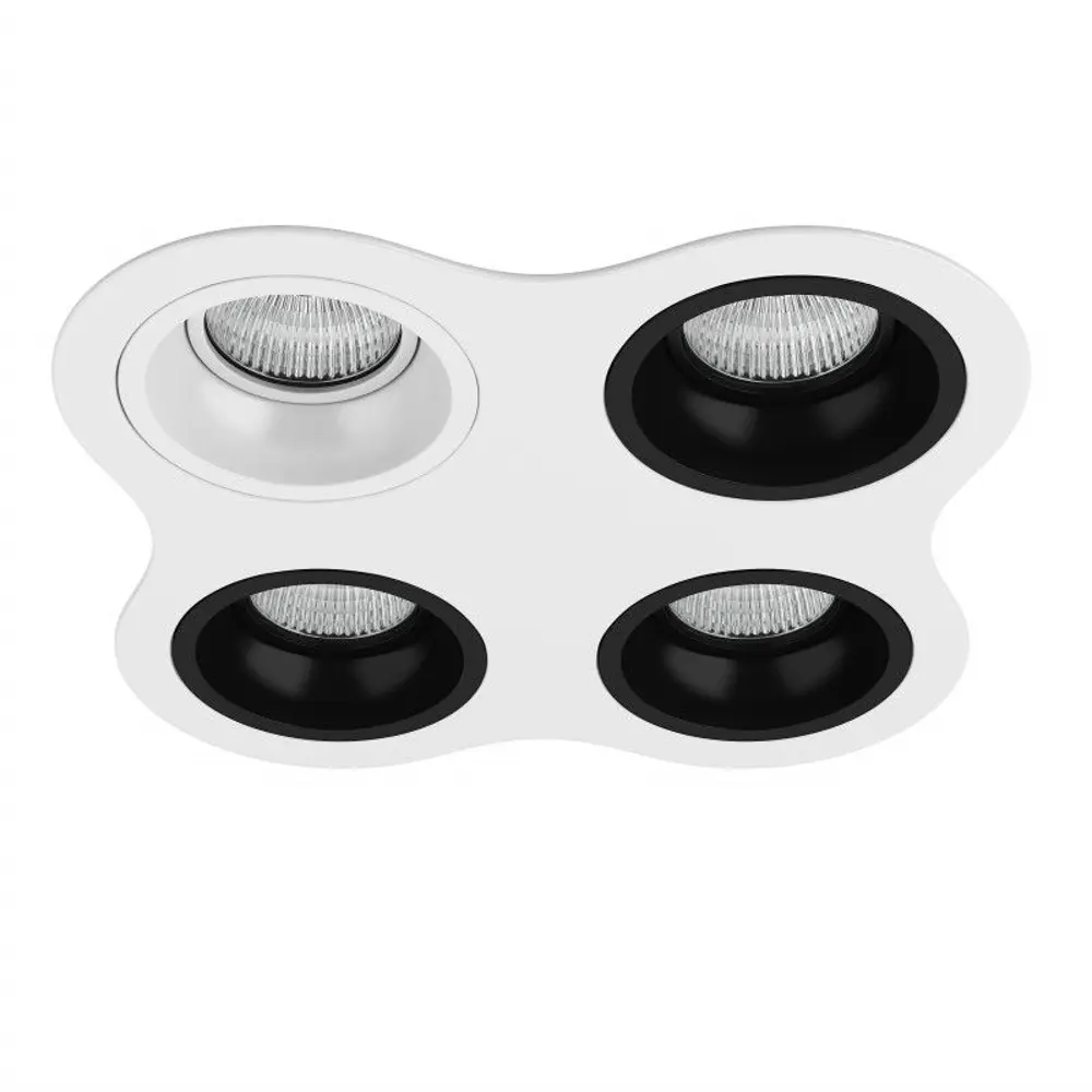 Фото Светильник точечный встраиваемый Lightstar Domino D64606070707 под отверстие 90 мм GU5.3 цвет белый Фото Светильник точечный встраиваемый Lightstar Domino D64606070707 под отверстие 90 мм GU5.3 цвет белый
