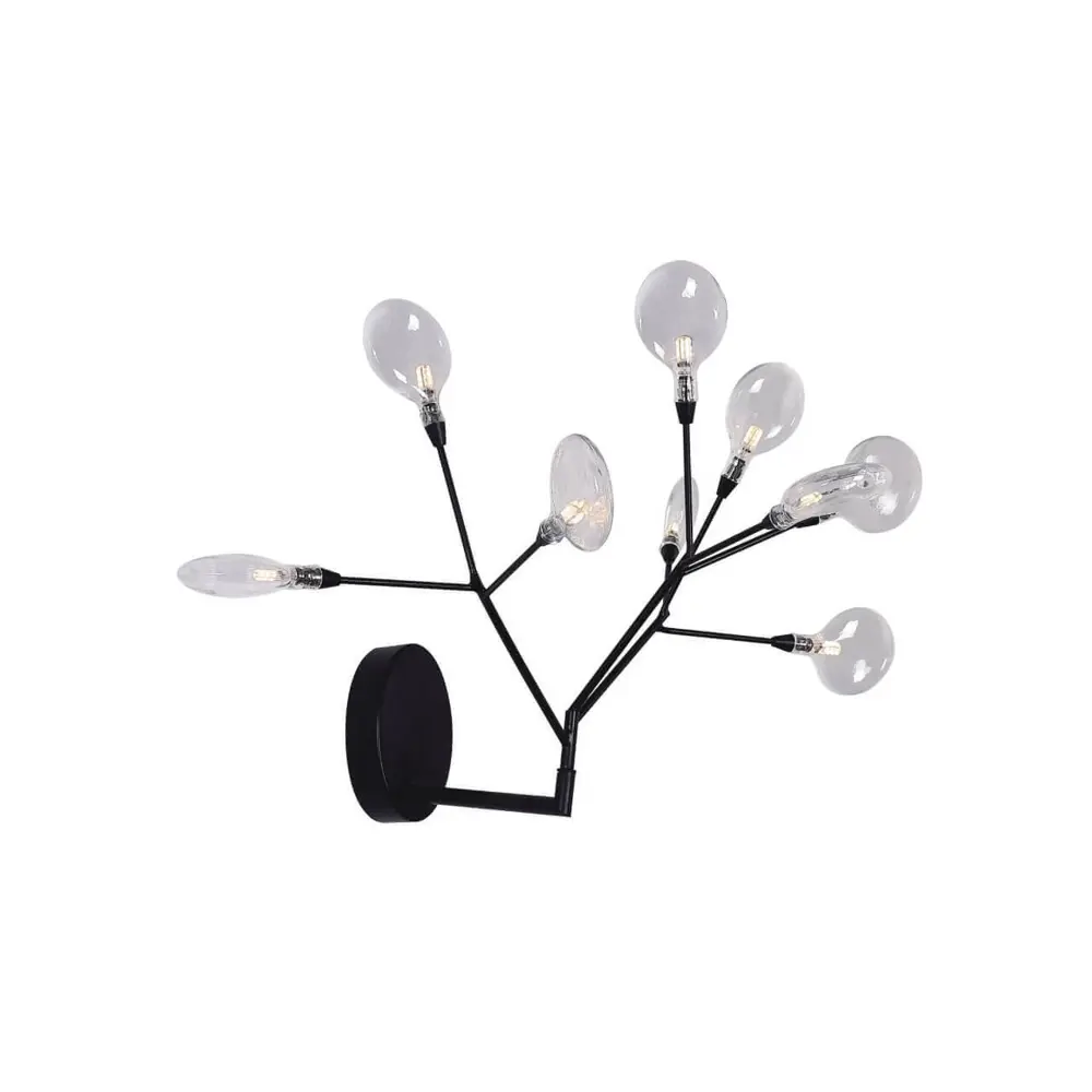 Фото Настенный светильник Crystal lux Evita ap9 black transparent цвет черный Фото Настенный светильник Crystal lux Evita ap9 black transparent цвет черный