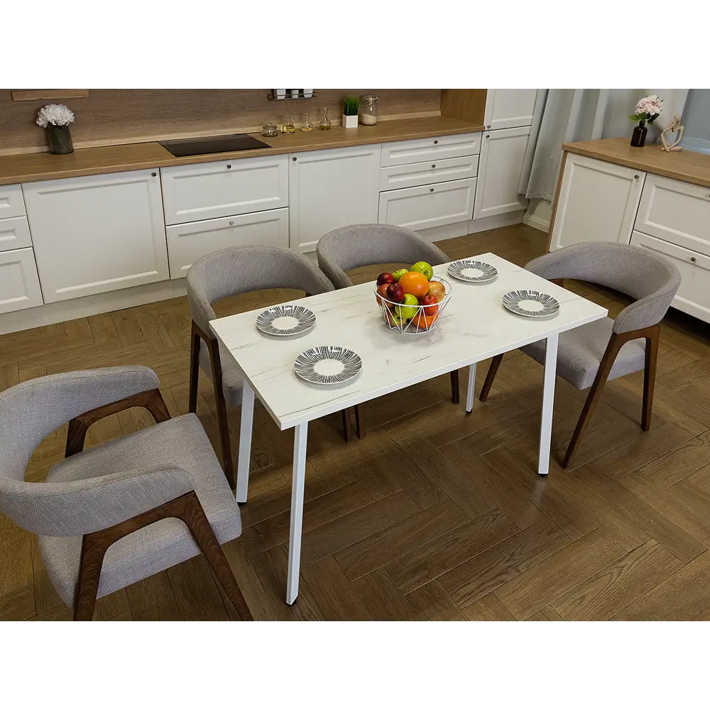Фото Кухонный стол Diko Loft Delight Dining 140х70х75 см цвет дуб ьелый крафт Фото Кухонный стол Diko Loft Delight Dining 140х70х75 см цвет дуб ьелый крафт