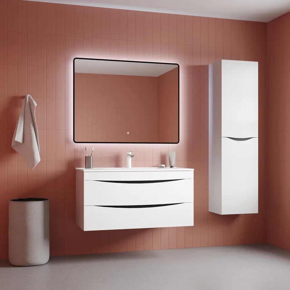 Фото Зеркало для ванной Iddis Cloud CLX1000i98 с подсветкой 100x80см Фото Зеркало для ванной Iddis Cloud CLX1000i98 с подсветкой 100x80см