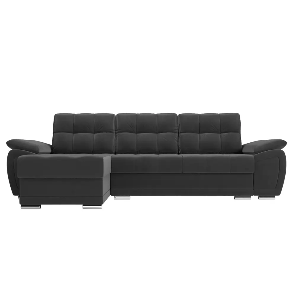 Фото 2 Диван Лига диванов Нэстор 264x74x147 см велюр цвет серый Фото 2 Диван Лига диванов Нэстор 264x74x147 см велюр цвет серый