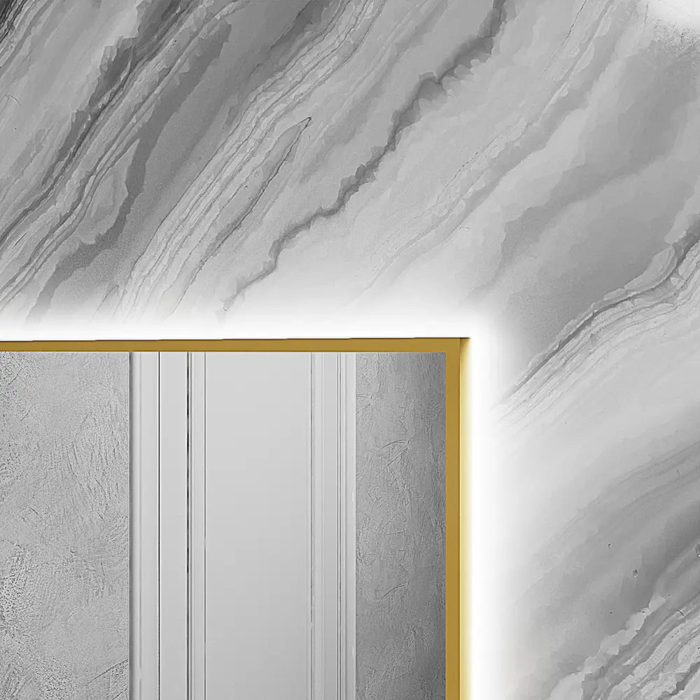 Фото 6 Зеркало для ванной Alumirror 10090свет 10090зол6000к с подсветкой 90x100см Фото 6 Зеркало для ванной Alumirror 10090свет 10090зол6000к с подсветкой 90x100см