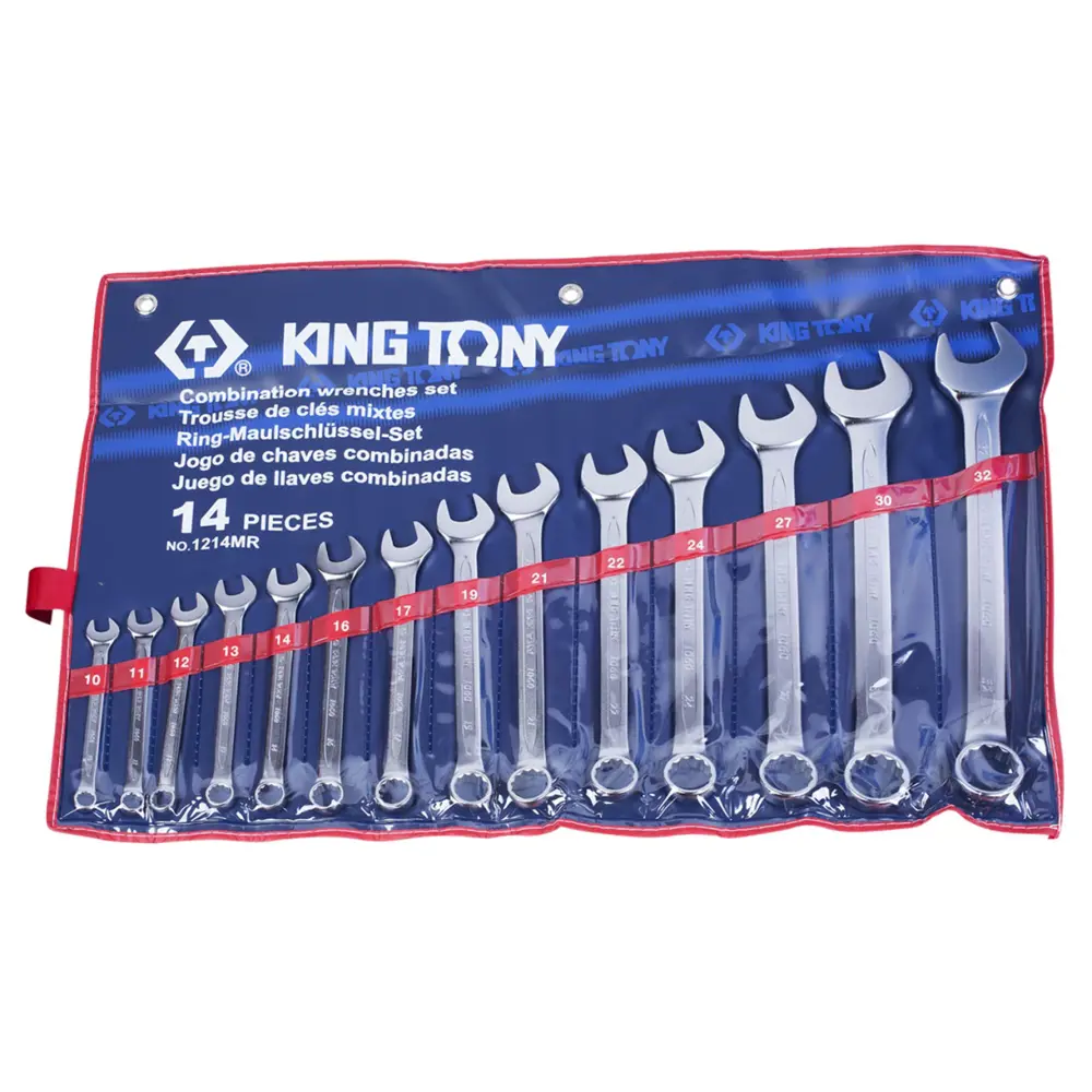 Фото Набор ключей комбинированных King Tony 1214MR 10-32 мм, 14 шт Фото Набор ключей комбинированных King Tony 1214MR 10-32 мм, 14 шт