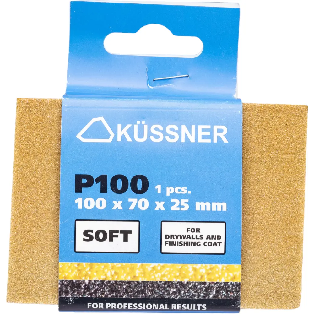 Фото 6 Губка шлифовальная Kussner Р100 Soft, 100x70x25 мм Фото 6 Губка шлифовальная Kussner Р100 Soft, 100x70x25 мм