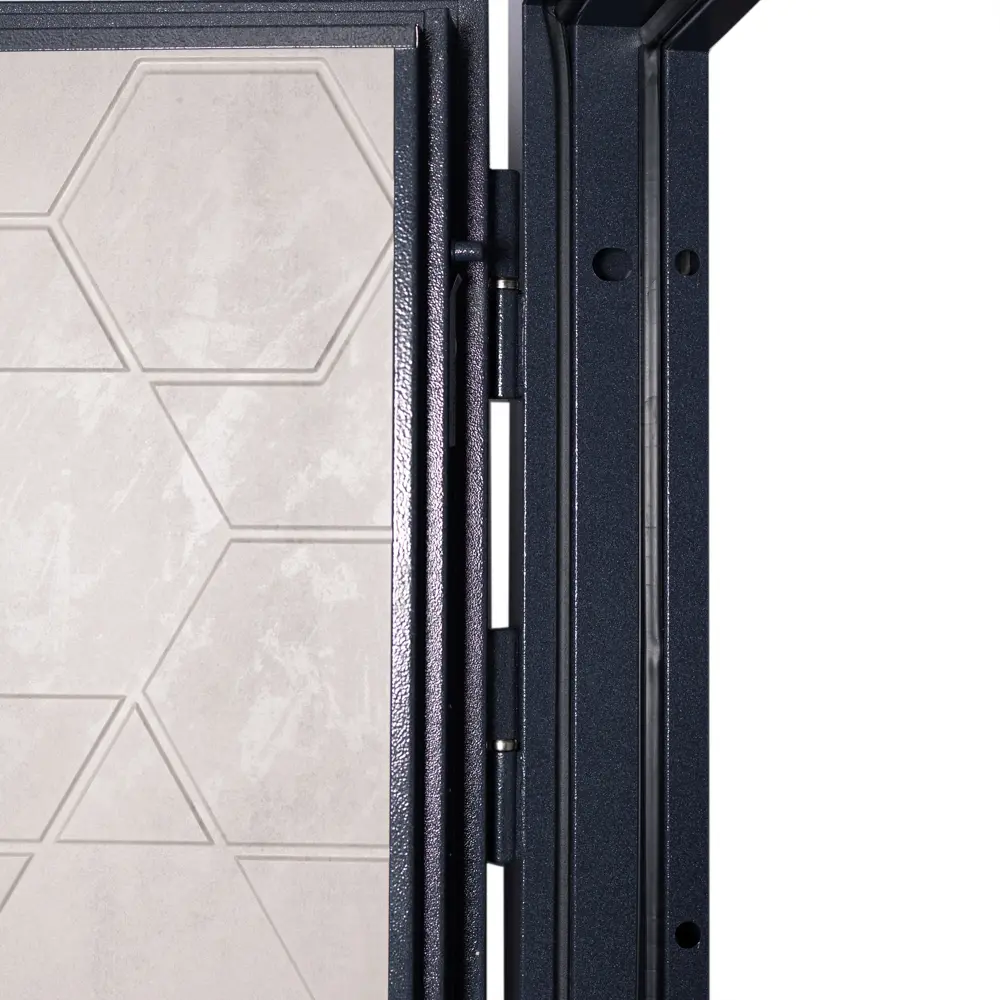 Фото 12 Входная дверь Unicorn Terminal smart левый 205x96см цвет графит букле/бетон серый Фото 12 Входная дверь Unicorn Terminal smart левый 205x96см цвет графит букле/бетон серый