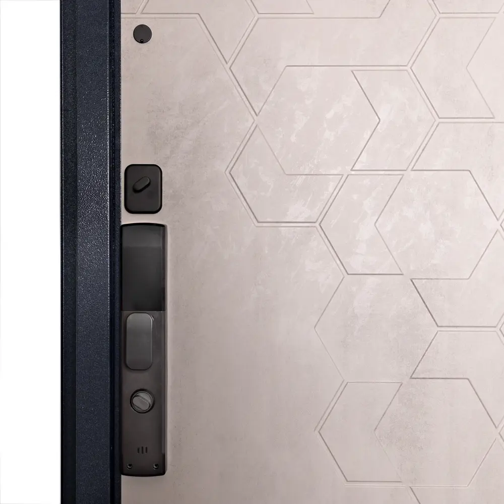 Фото 7 Входная дверь Unicorn Terminal smart левый 205x96см цвет графит букле/бетон серый Фото 7 Входная дверь Unicorn Terminal smart левый 205x96см цвет графит букле/бетон серый