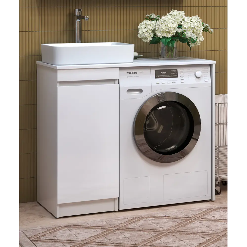 Фото 3 Тумба под раковину напольная Vigo tn-URB-40-1D-LM 36.6см цвет белый