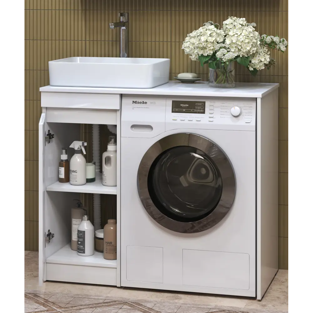 Фото 4 Тумба под раковину напольная Vigo tn-URB-40-1D-LM 36.6см цвет белый