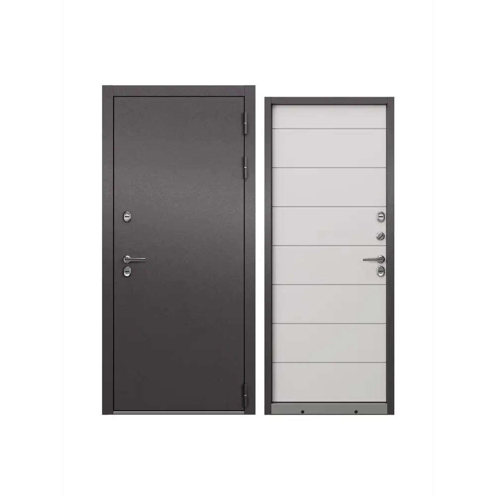 Фото Входная дверь Unicorn Village optimal правый 205x96см цвет шоколад букле/белый ларче с терморазрывом Фото Входная дверь Unicorn Village optimal правый 205x96см цвет шоколад букле/белый ларче с терморазрывом