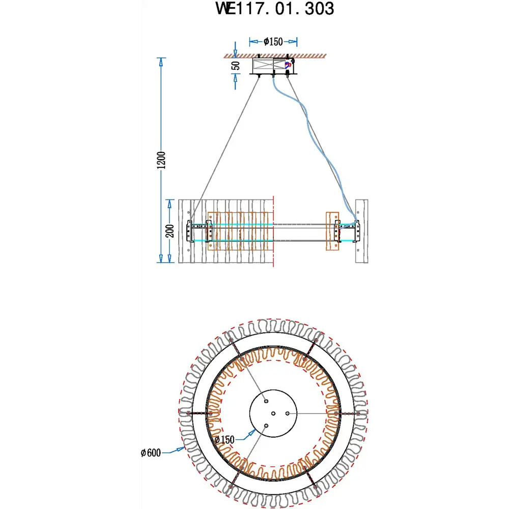 Фото 3 Люстра подвесная светодиодная Wertmark Patricia we117.01.303 17 м² холодный белый (голубой) свет цвет жёлтый/золотой Фото 3 Люстра подвесная светодиодная Wertmark Patricia we117.01.303 17 м² холодный белый (голубой) свет цвет жёлтый/золотой