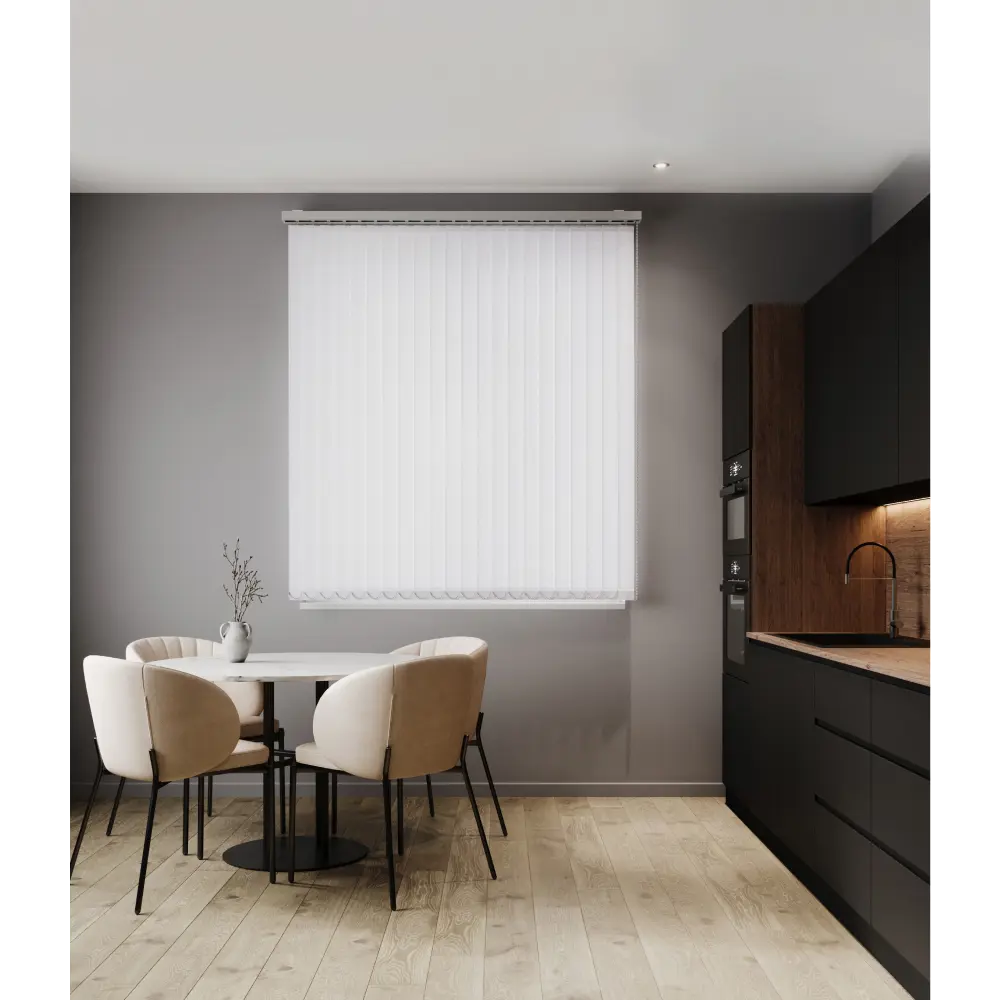 Фото Комплект вертикальных жалюзи Унистайл Vzhblbel 165x230 см алюминий цвет белый глянец Фото Комплект вертикальных жалюзи Унистайл Vzhblbel 165x230 см алюминий цвет белый глянец