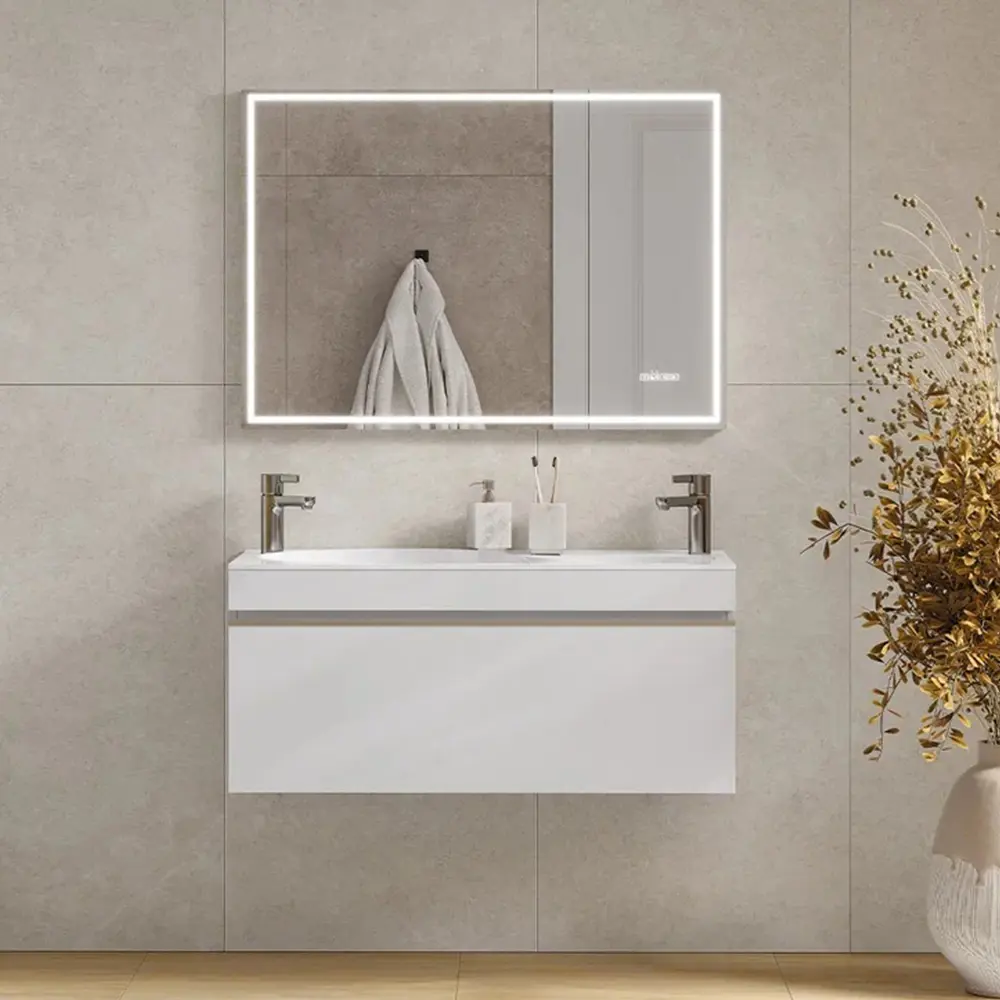 Фото 5 Тумба под раковину подвесная Velvex tp-OTO-OTT-100-1Y белый глянец-com 98.9см цвет белый, с раковиной Фото 5 Тумба под раковину подвесная Velvex tp-OTO-OTT-100-1Y белый глянец-com 98.9см цвет белый, с раковиной