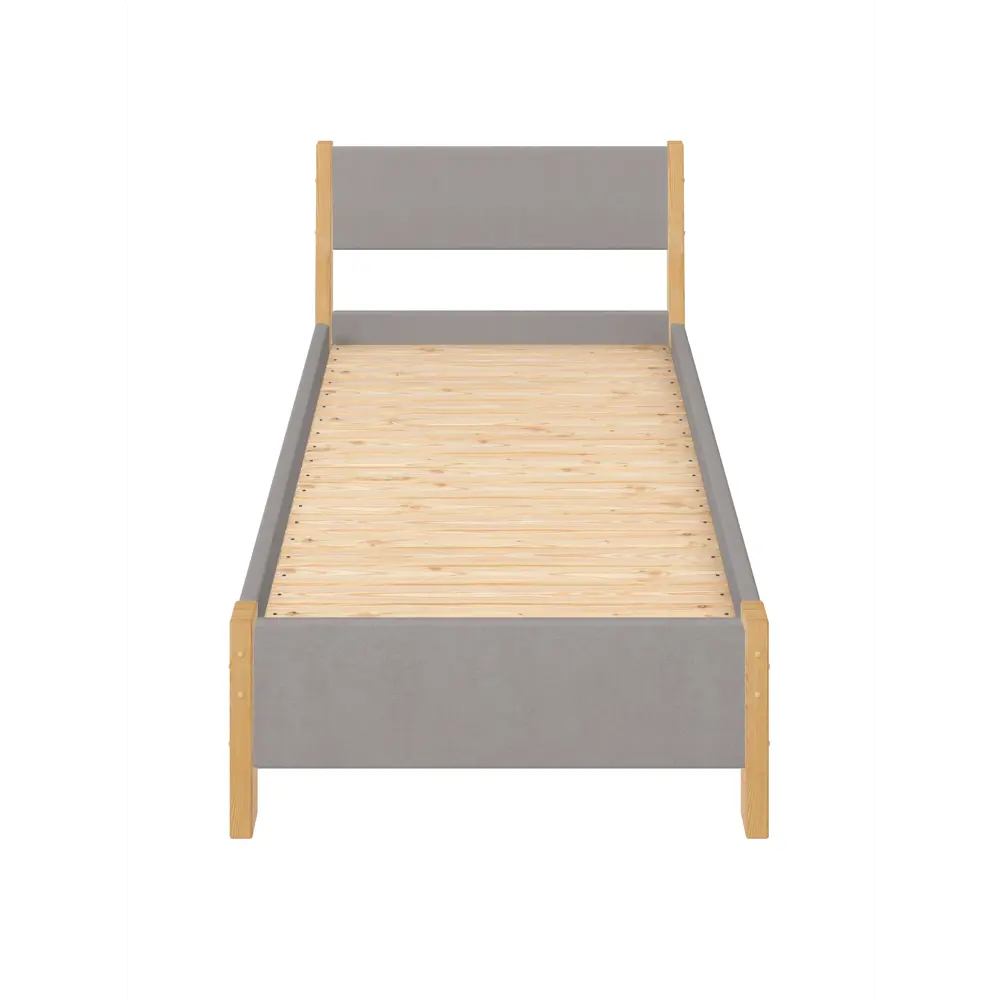 Фото 4 Кровать Solarius Мишка сплошное основание 80 x 80 x 200 см дерево цвет светло-серый;лакированный Фото 4 Кровать Solarius Мишка сплошное основание 80 x 80 x 200 см дерево цвет светло-серый;лакированный