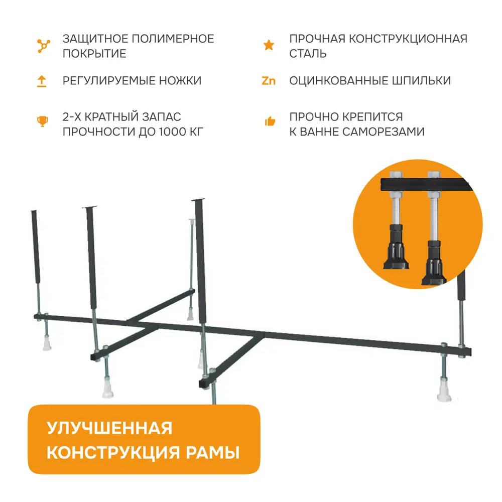 Фото 6 Ванна Moduleasy 01джей1710л акрил 170x100см Фото 6 Ванна Moduleasy 01джей1710л акрил 170x100см