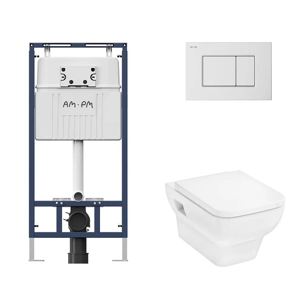 Фото Комплект инсталляция с унитазом Hansgrohe I012710.0201HGSET001 цвет белый Фото Комплект инсталляция с унитазом Hansgrohe I012710.0201HGSET001 цвет белый