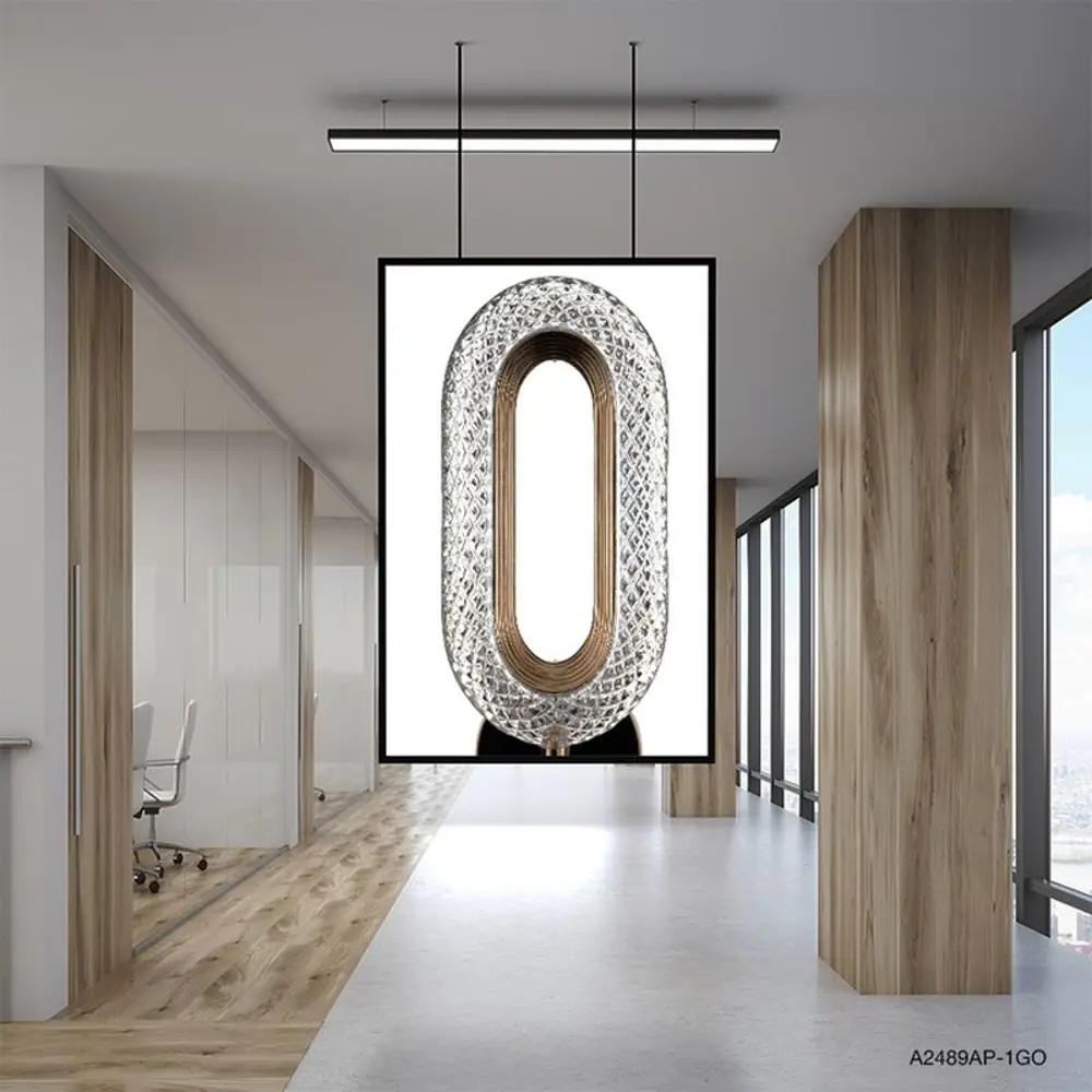 Фото 5 Настенный светильник светодиодный Arte Lamp Ovale A2489ap-1go нейтральный белый свет цвет золото Фото 5 Настенный светильник светодиодный Arte Lamp Ovale A2489ap-1go нейтральный белый свет цвет золото