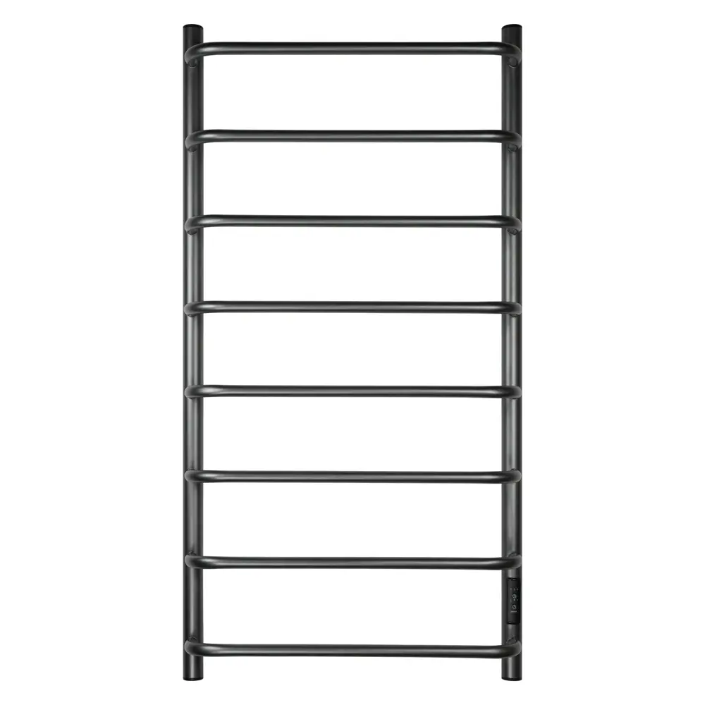 Фото 2 Полотенцесушитель электрический Primoclima Step E Graphite 150x1000 мм 144 Вт с терморегулятором лесенка цвет графитовый матовый Фото 2 Полотенцесушитель электрический Primoclima Step E Graphite 150x1000 мм 144 Вт с терморегулятором лесенка цвет графитовый матовый