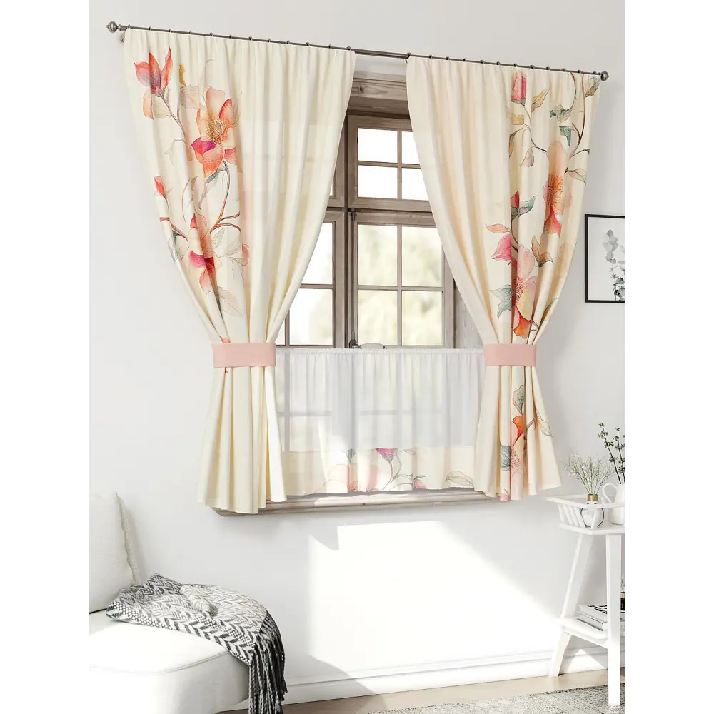 Фото 3 Комплект штор Comfy way Иномик - 60 CW705060-160 на шторной ленте 160x150 см цвет бежевый Фото 3 Комплект штор Comfy way Иномик - 60 CW705060-160 на шторной ленте 160x150 см цвет бежевый
