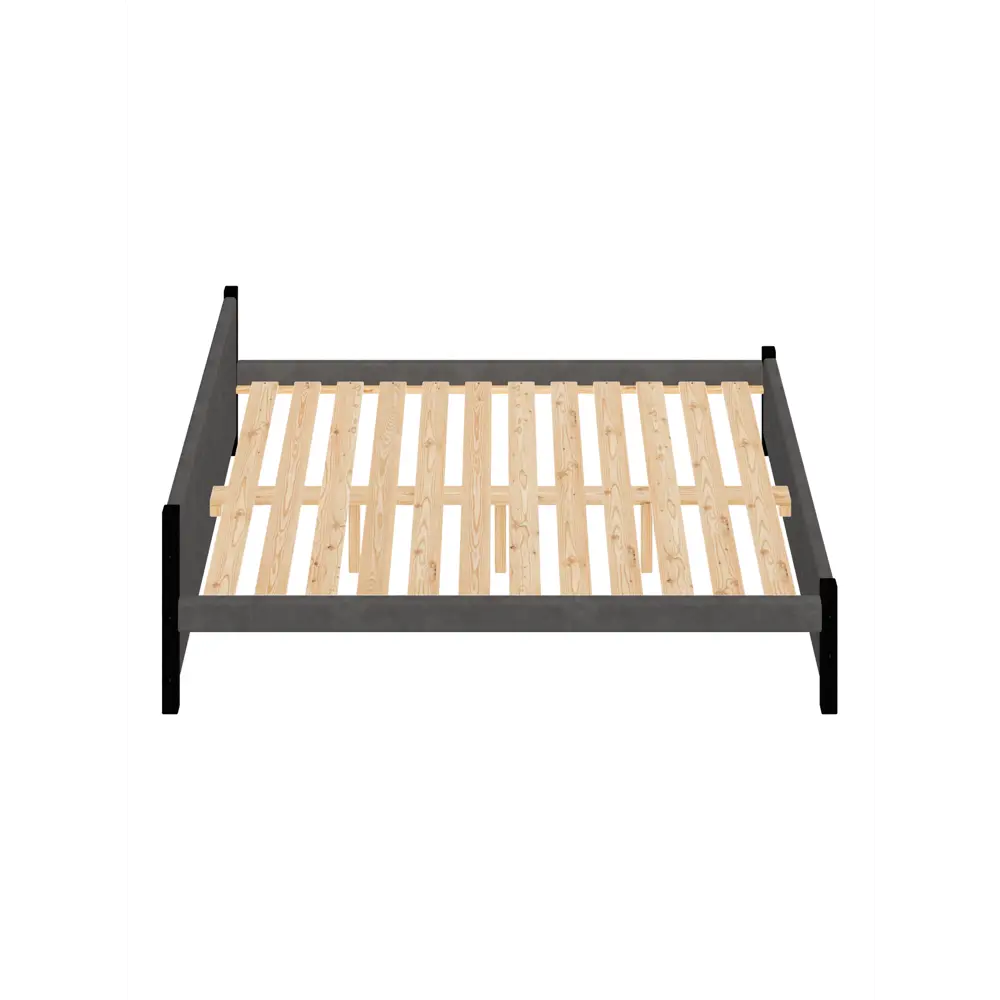 Фото 3 Кровать Solarius Двуспальная Классика мягкая 1396 170 x 63 x 210 см массив сосны цвет темно-серый/оникс Фото 3 Кровать Solarius Двуспальная Классика мягкая 1396 170 x 63 x 210 см массив сосны цвет темно-серый/оникс