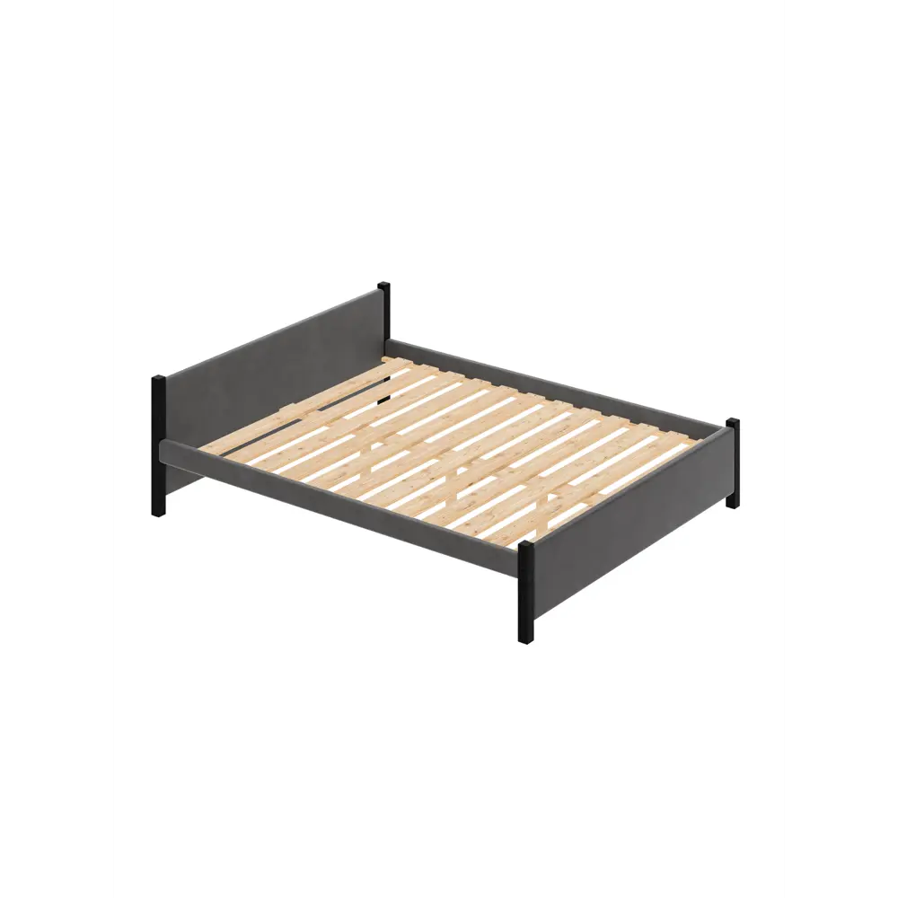 Фото Кровать Solarius Двуспальная Классика мягкая 1396 170 x 63 x 210 см массив сосны цвет темно-серый/оникс Фото Кровать Solarius Двуспальная Классика мягкая 1396 170 x 63 x 210 см массив сосны цвет темно-серый/оникс