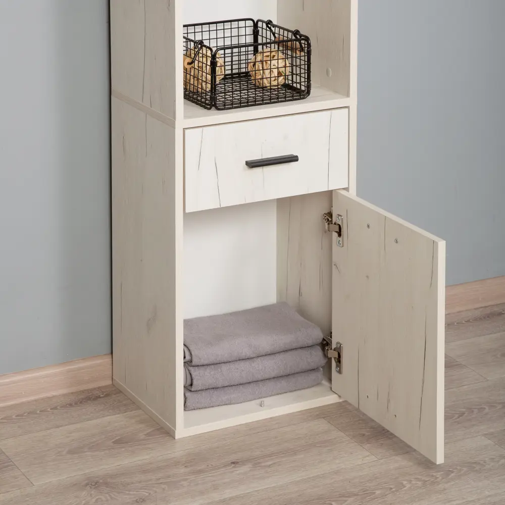 Фото 9 Стеллаж Letta 40x179.6x29.2 см нагрузка до 5 кг ЛДСП цвет белый Фото 9 Стеллаж Letta 40x179.6x29.2 см нагрузка до 5 кг ЛДСП цвет белый