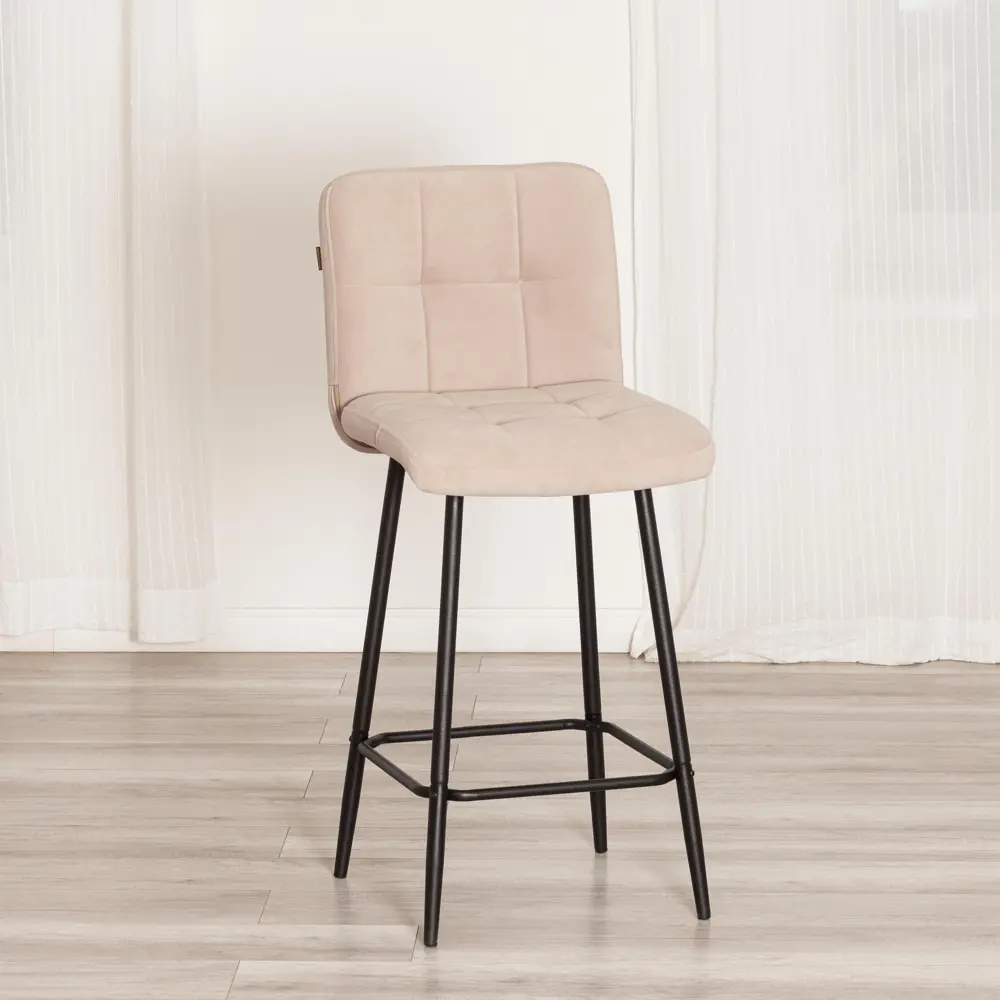 Фото 2 Полубарный стул Tetchair Medeo 24918 42x102 см цвет бежевый Фото 2 Полубарный стул Tetchair Medeo 24918 42x102 см цвет бежевый