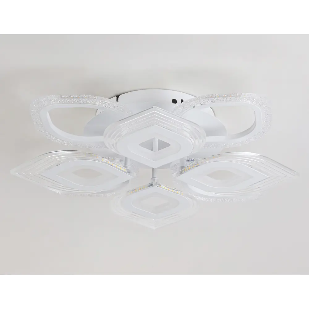 Фото 4 Люстра потолочная светодиодная Ambrella Light AMBR_FA4294 Acrylica с пультом управления 20 м² регулируемый белый свет цвет белый Фото 4 Люстра потолочная светодиодная Ambrella Light AMBR_FA4294 Acrylica с пультом управления 20 м² регулируемый белый свет цвет белый