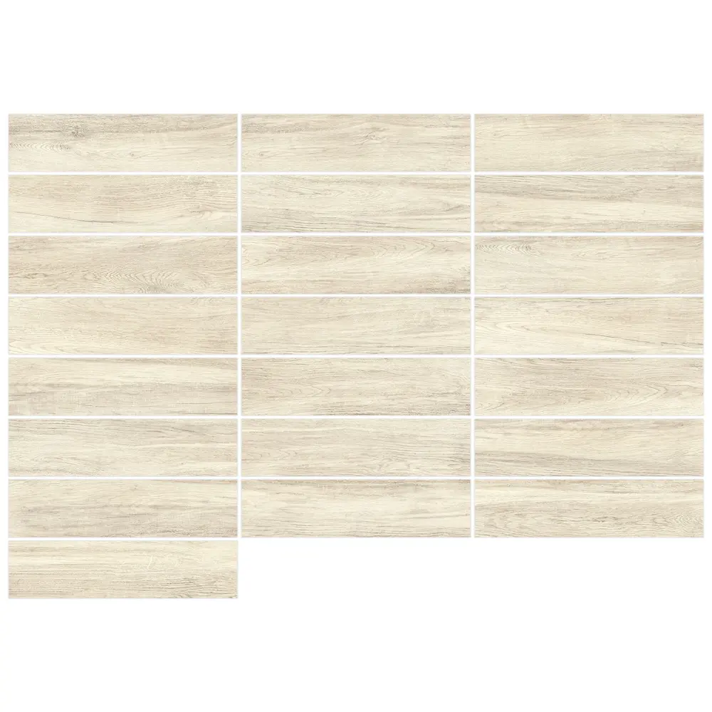 Фото 3 Керамогранит New trend Craftwood GP1560CRW01 15.1x60.2см цвет кремовый Фото 3 Керамогранит New trend Craftwood GP1560CRW01 15.1x60.2см цвет кремовый