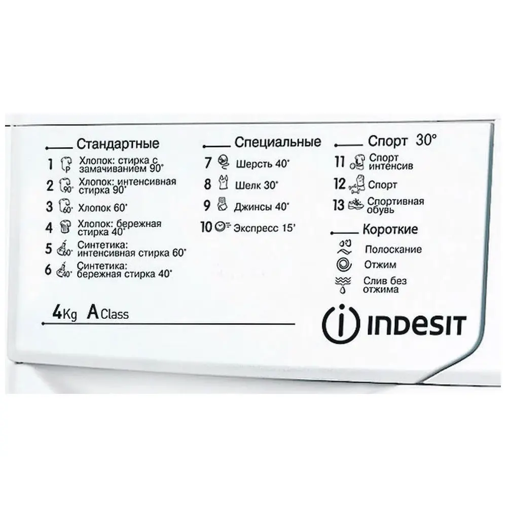 Фото 4 Стиральная машина Indesit Iwub 4085 59.5x85x32.3 см 4 кг цвет белый Фото 4 Стиральная машина Indesit Iwub 4085 59.5x85x32.3 см 4 кг цвет белый
