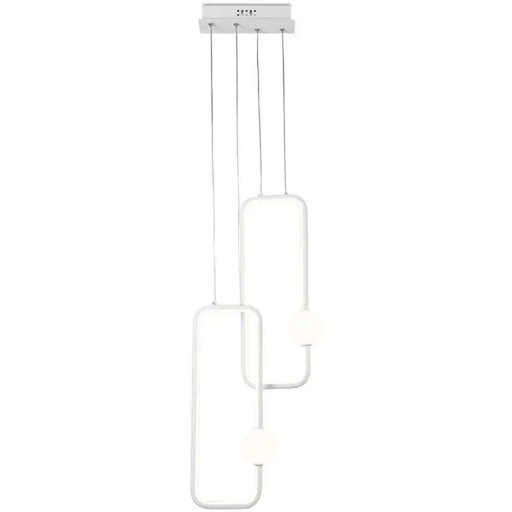 Фото Светильник подвесной светодиодный Ambrella Comfort fl66365 10 м² теплый белый (желтый) свет цвет белый Фото Светильник подвесной светодиодный Ambrella Comfort fl66365 10 м² теплый белый (желтый) свет цвет белый