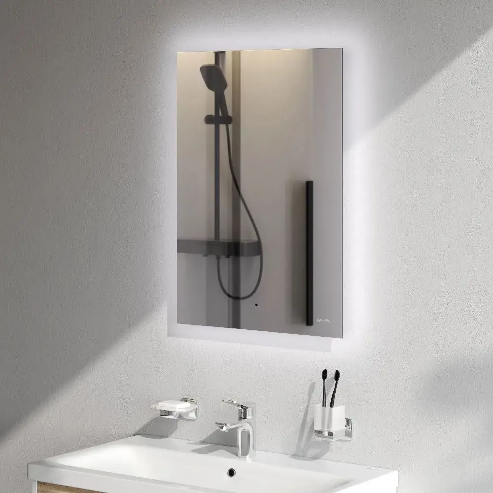 Фото 2 Зеркало для ванной Am.pm X-Joy 50x70 см LED-подсветка по периметру бесконтактный ИК-сенсор M85MOX10501S Фото 2 Зеркало для ванной Am.pm X-Joy 50x70 см LED-подсветка по периметру бесконтактный ИК-сенсор M85MOX10501S