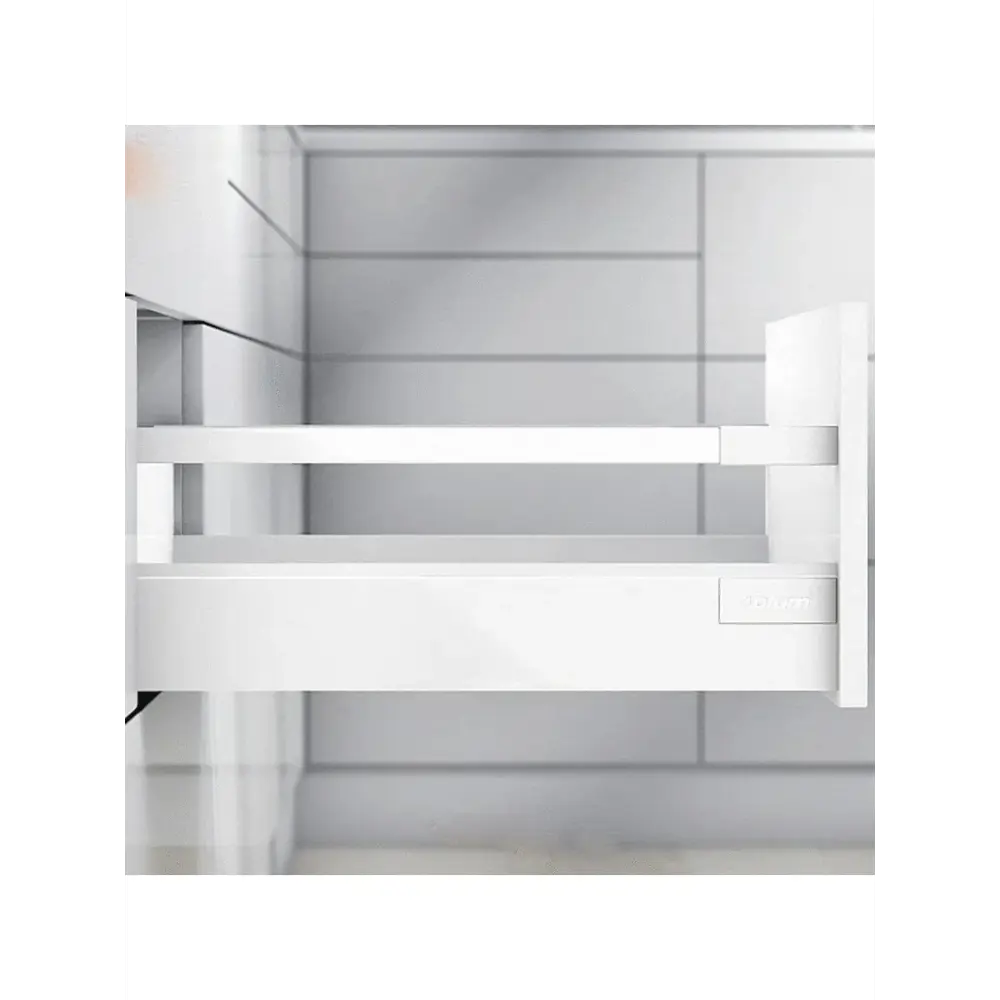 Фото 4 Выдвижной ящик 20x19.9x55 см Сталь цвет белый Фото 4 Выдвижной ящик 20x19.9x55 см Сталь цвет белый