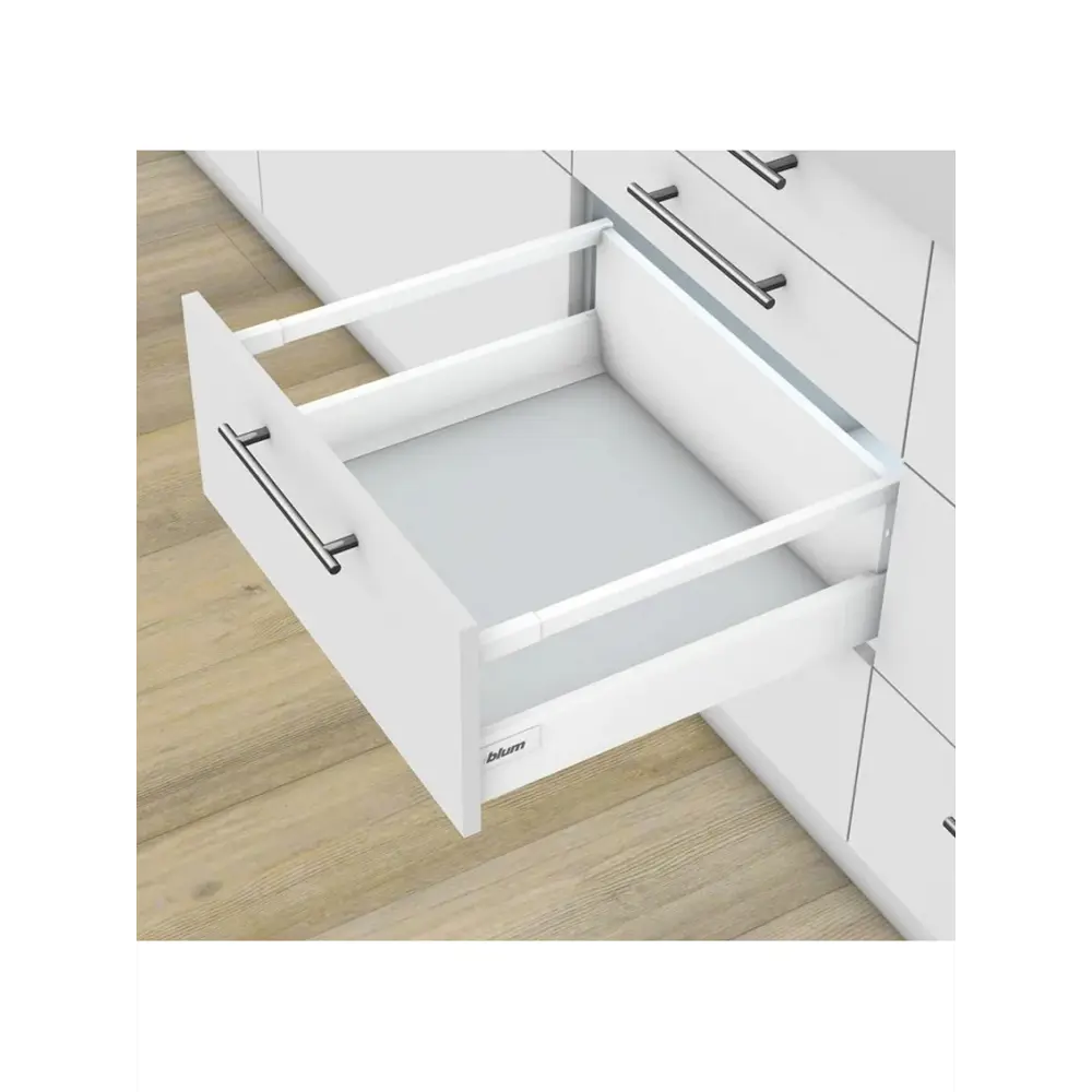 Фото 2 Выдвижной ящик 20x19.9x55 см Сталь цвет белый Фото 2 Выдвижной ящик 20x19.9x55 см Сталь цвет белый