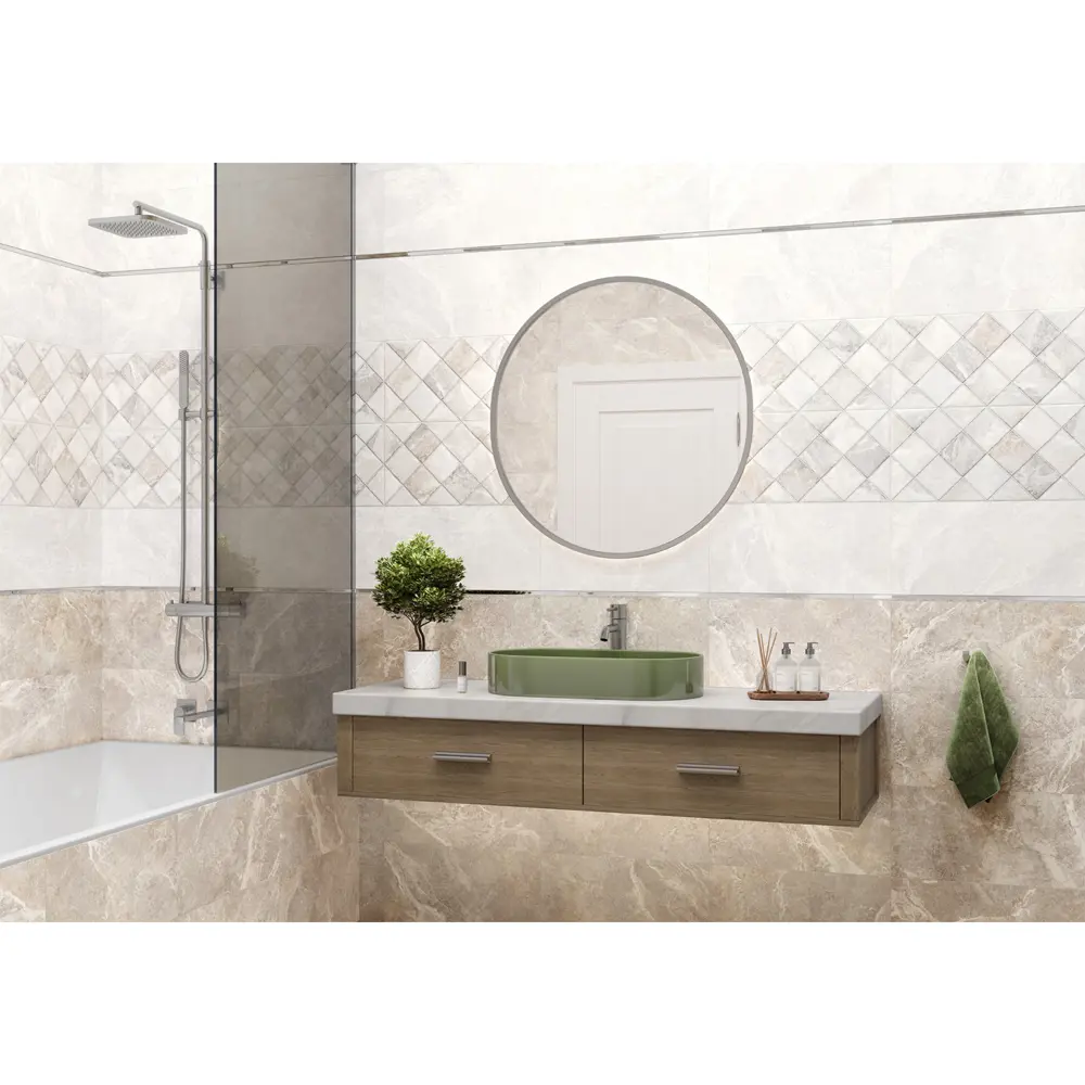 Фото 5 Настенная плитка Alma ceramica Persey TWU2550PRS40 24.9x50см цвет бежевый Фото 5 Настенная плитка Alma ceramica Persey TWU2550PRS40 24.9x50см цвет бежевый