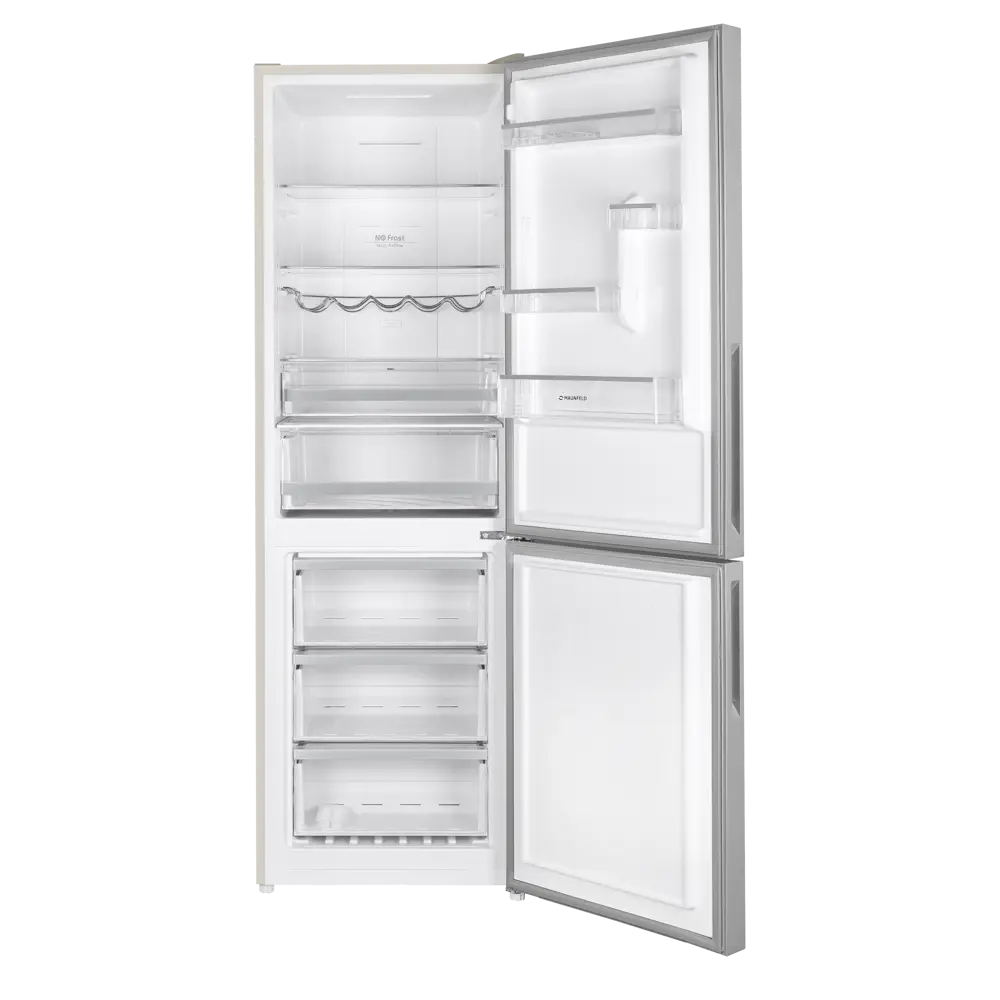 Фото 4 Холодильник Maunfeld MFF185NFBG Inverter 59.5x185.5 см цвет бежевый
