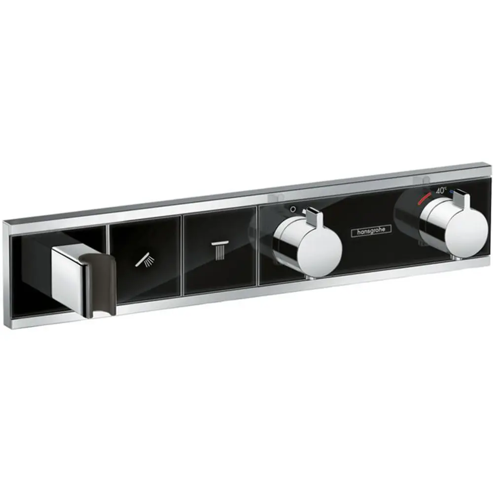 Фото 2 Смеситель для ванны Hansgrohe 15355600 однорычажный цвет черный Фото 2 Смеситель для ванны Hansgrohe 15355600 однорычажный цвет черный