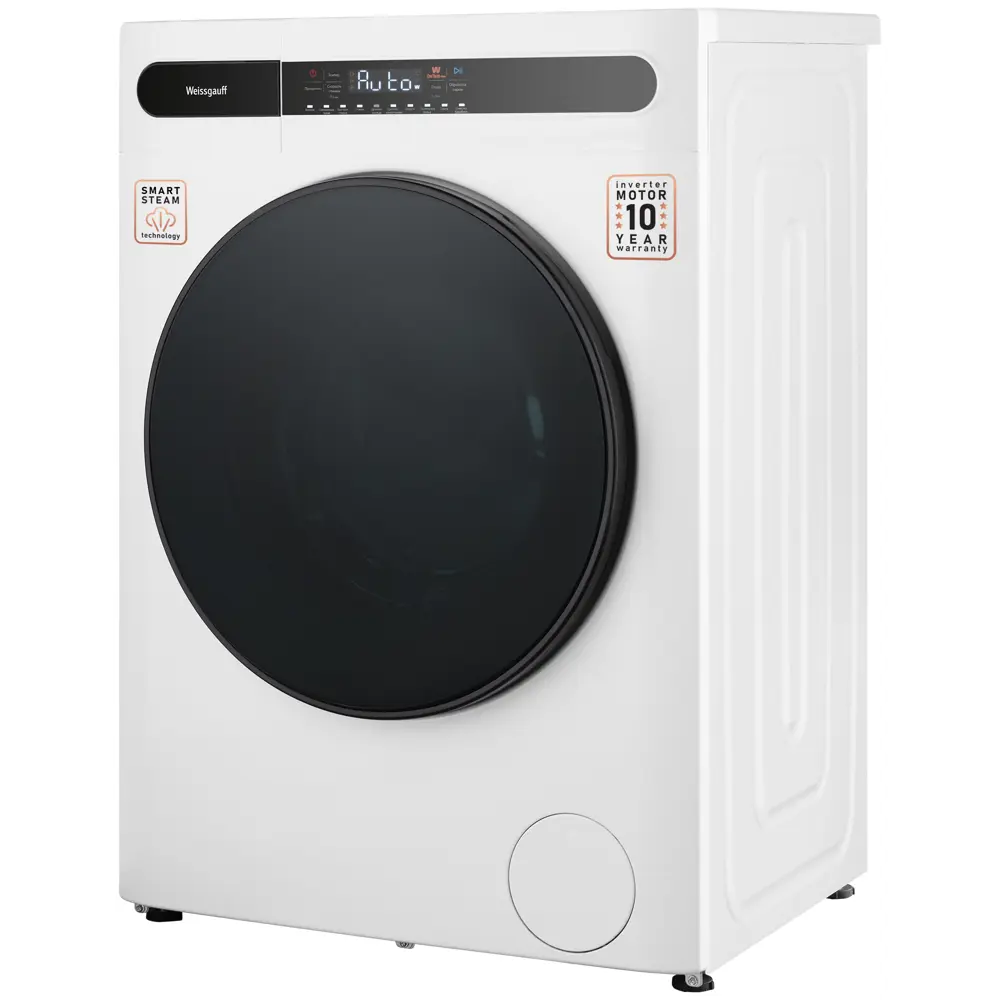 Фото 4 Стиральная машина Weissgauff WMD 45148 Inverter Steam с сушкой инвертором и паром максимальная загрузка 8 кг Фото 4 Стиральная машина Weissgauff WMD 45148 Inverter Steam с сушкой инвертором и паром максимальная загрузка 8 кг