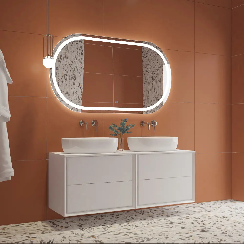 Фото 4 Зеркало для ванной Cezares Giubileo CZR-SPC-GIUBILEO-1400-800-TCH-WARM с подсветкой 140x80см