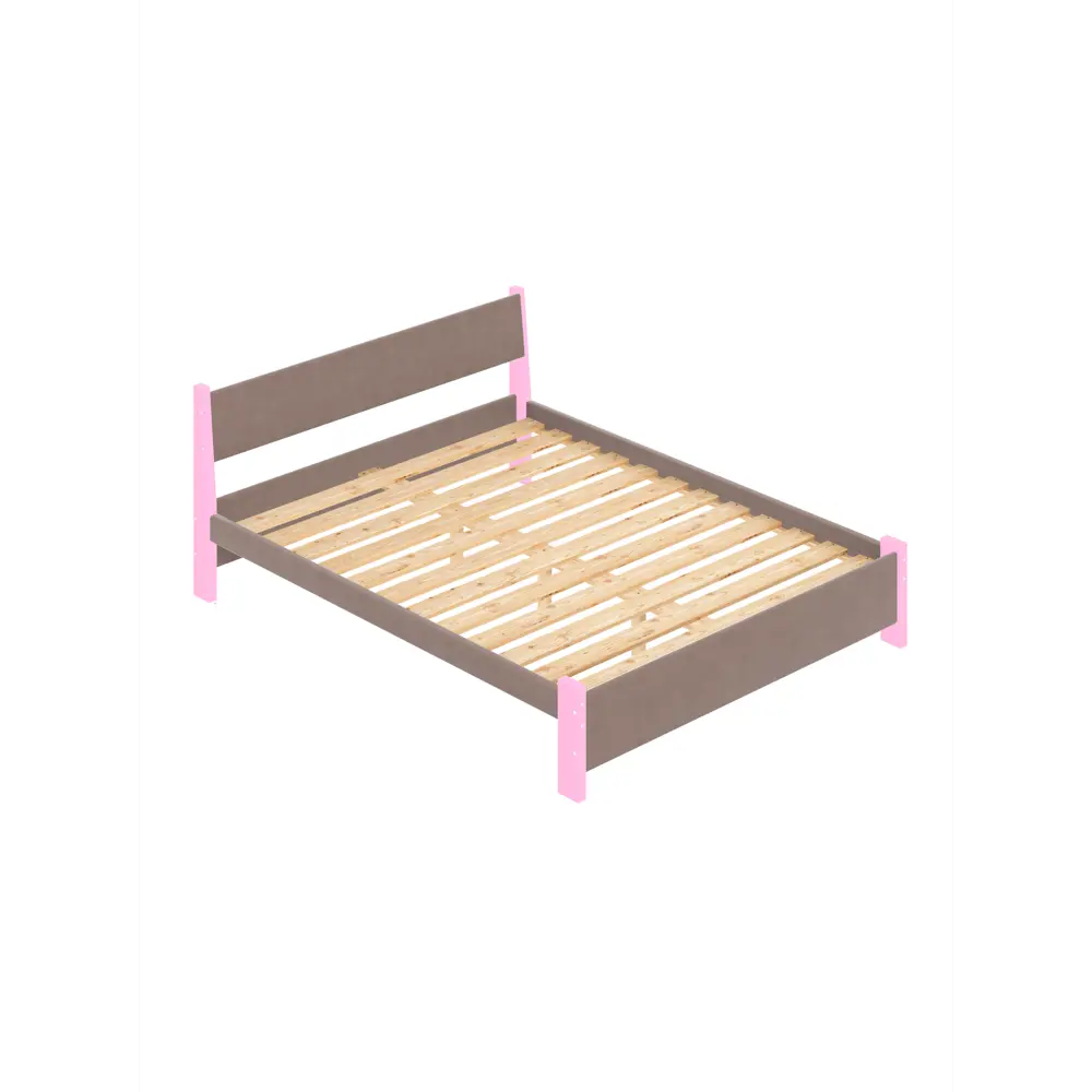 Фото Кровать Solarius Мишка реечное основание 170 x 80 x 210 см дерево цвет мокко мусс;розовый Фото Кровать Solarius Мишка реечное основание 170 x 80 x 210 см дерево цвет мокко мусс;розовый