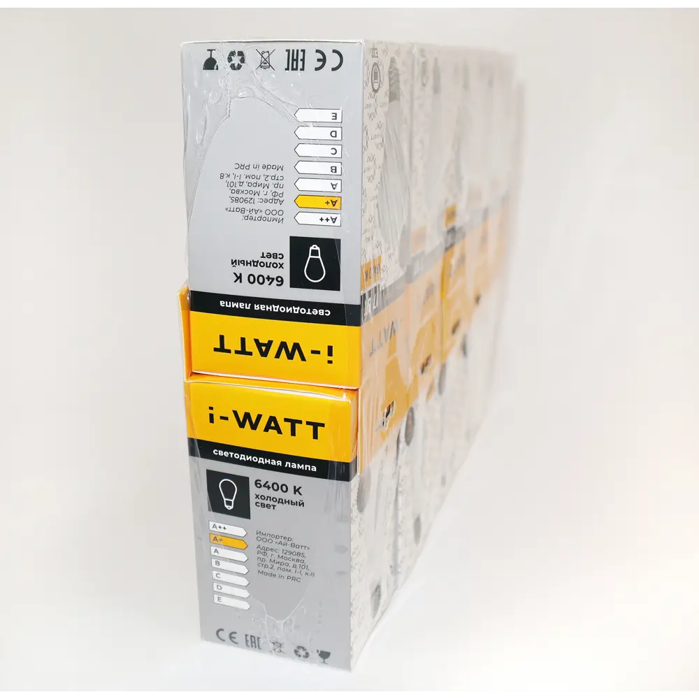 Фото 5 Набор ламп светодиодных I-watt I-17128 E27 165-265 В 17 Вт груша матовая 1180 Лм холодный белый (голубой) свет 10 шт Фото 5 Набор ламп светодиодных I-watt I-17128 E27 165-265 В 17 Вт груша матовая 1180 Лм холодный белый (голубой) свет 10 шт