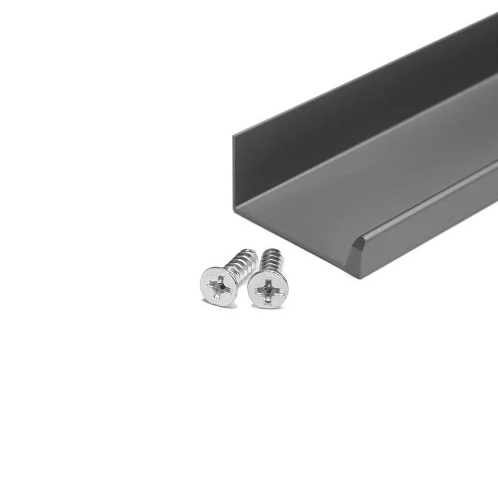 Фото 6 Мебельная ручка-профиль L=500 м/о 288 графит комплект 4 шт Фото 6 Мебельная ручка-профиль L=500 м/о 288 графит комплект 4 шт