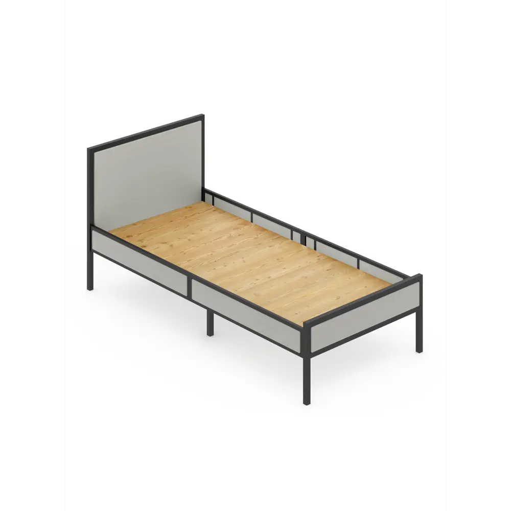 Фото Кровать Solarius Komp80loft-plat-black-full 85 x 89 x 206 см сосна цвет светло-серый Фото Кровать Solarius Komp80loft-plat-black-full 85 x 89 x 206 см сосна цвет светло-серый