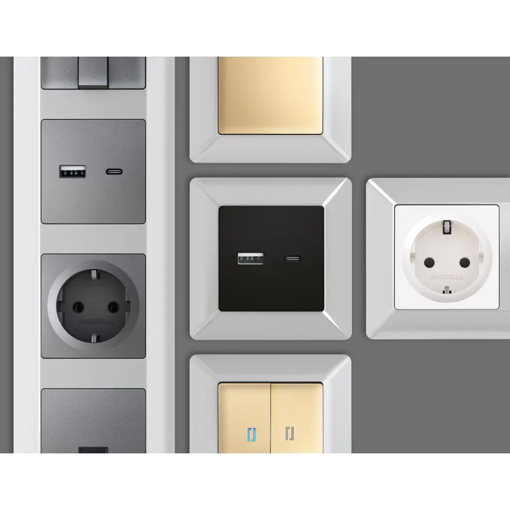 Фото 4 Рамка для розеток и выключателей Ambrella volt Alfa Line AF110401 1 пост цвет серебро глянец Фото 4 Рамка для розеток и выключателей Ambrella volt Alfa Line AF110401 1 пост цвет серебро глянец