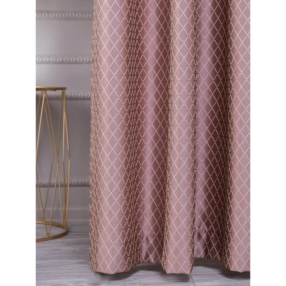 Фото 2 Штора Arya home 8001885853813 на шторной ленте 270x200 см цвет светло-пурпурный Фото 2 Штора Arya home 8001885853813 на шторной ленте 270x200 см цвет светло-пурпурный