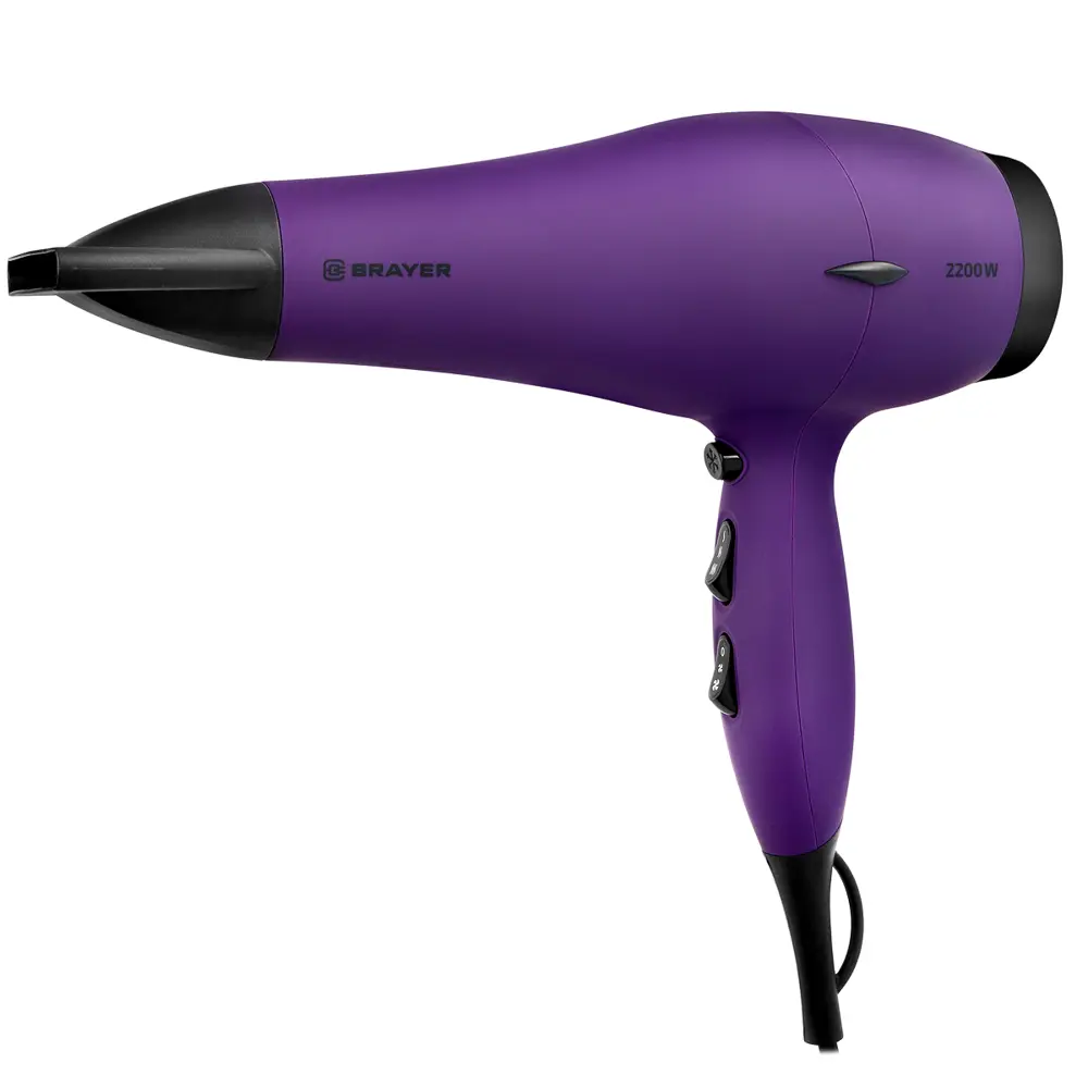 Фото 2 Фен BRAYER 3007BR 2200 Вт, 2 скорости, 3 температуры Фото 2 Фен BRAYER 3007BR 2200 Вт, 2 скорости, 3 температуры
