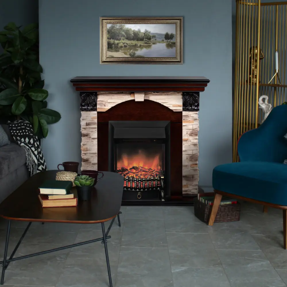 Фото 3 Каминокомплект Realflame Dublin Rock с очагом Fobos Lux BL 1600Вт дуб Фото 3 Каминокомплект Realflame Dublin Rock с очагом Fobos Lux BL 1600Вт дуб