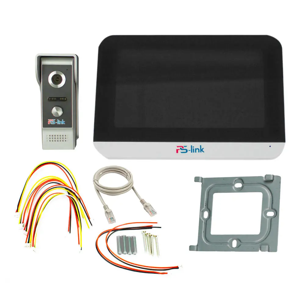 Фото 6 Комплект Wi Fi видеодомофона Ps-link KIT-DB10-MB 7" цвет белый Фото 6 Комплект Wi Fi видеодомофона Ps-link KIT-DB10-MB 7" цвет белый