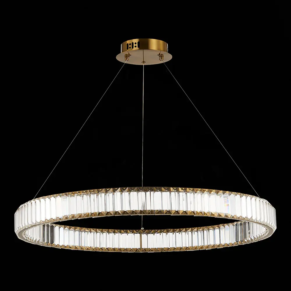 Фото 3 Люстра подвесная светодиодная St luce Sl1622.383.01 18 м² нейтральный белый свет цвет латунь Фото 3 Люстра подвесная светодиодная St luce Sl1622.383.01 18 м² нейтральный белый свет цвет латунь